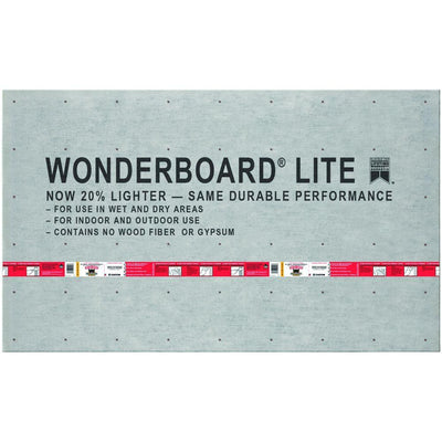 WonderBoard Lite 5 ft. x 3 ft. x 7/16 in. Backer Board - Super Arbor
