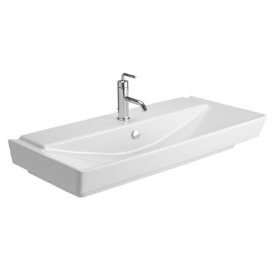 KOHLER Reve Wall-Mounted Ceramic Bathroom Sink in White with Overflow Drain - Super Arbor