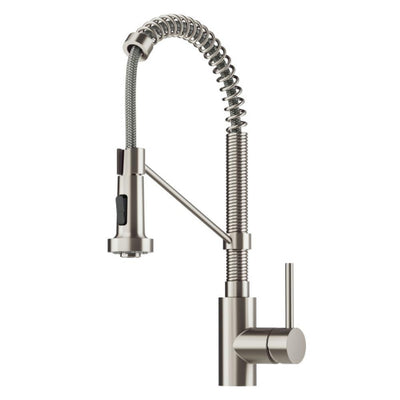 Bolden Single Handle Pull Down Sprayer Kitchen Faucet with Deck Plate in Spot Free Stainless Steel - Super Arbor