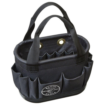 Hard-Body Bucket, 29-Pocket Aerial Bucket, Black - Super Arbor