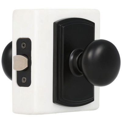 Italian Collection Santo Black Hall/Closet Door Knob - Super Arbor