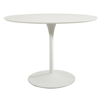 Flower Dining Table with White Top and White Base - Super Arbor