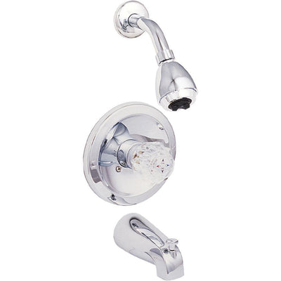 Traditional Collection Single-Handle 1-Spray Tub and Shower Faucet in Chrome (Valve Included) - Super Arbor