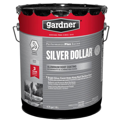 4.75 Gal. Silver Dollar Aluminum Roof Coating (18-pallet) - Super Arbor