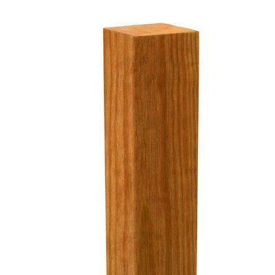 4 in. x 4 in. x 4-1/2 ft. Cedar Eased Edge Deck Post - Super Arbor
