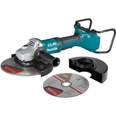 18-Volt X2 LXT Lithium-Ion (36V) Brushless Cordless 9 in. Paddle Switch Cut-Off/Angle Grinder Kit w Electric Brake 5.0Ah - Super Arbor