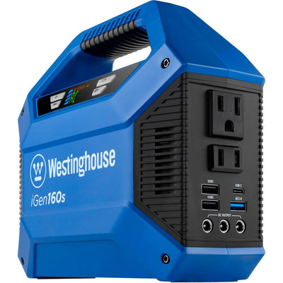 Westinghouse iGen160s 100/150-Watt Lithium-Ion Portable Power Station with Power Inverter, LED Display, and Flashlight - Super Arbor