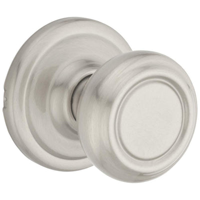 Cameron Satin Nickel Passage Hall/Closet Door Knob Featuring Microban Antimicrobial Technology - Super Arbor