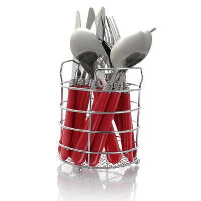 Sensations II 16-Piece Red Flatware Set (Service for 4) - Super Arbor