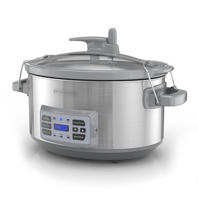 7 Qt. Stainless Steel Electric Slow Cooker with Temperature Probe and Precision Sous-Vide - Super Arbor