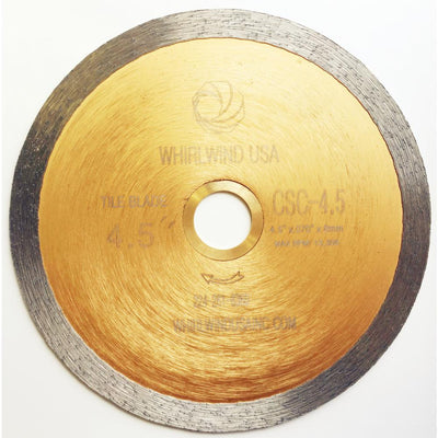 Whirlwind USA 4 1/2 in. Continuous Rim Diamond Saw Blade for Wet Tile Cutting