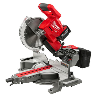 M18 FUEL 18-Volt Lithium-Ion Brushless Cordless 10 in. Dual Bevel Sliding Compound Miter Saw Kit W/(1) 9.0Ah Battery - Super Arbor