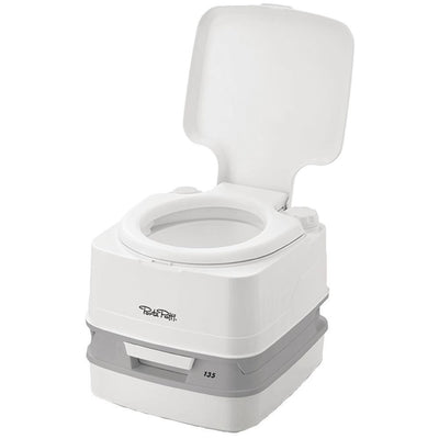 THETFORD Porta Potti 135, 2.6 Gal. Portable RV Toilet - White - Super Arbor