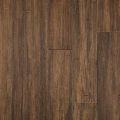 Home Decorators Collection Horizontal Hand Scraped Sepia 3/8 in. T x 5 in. W x 38.58 in. L Click Lock Bamboo Flooring (26.79 sq. ft. / case) - Super Arbor