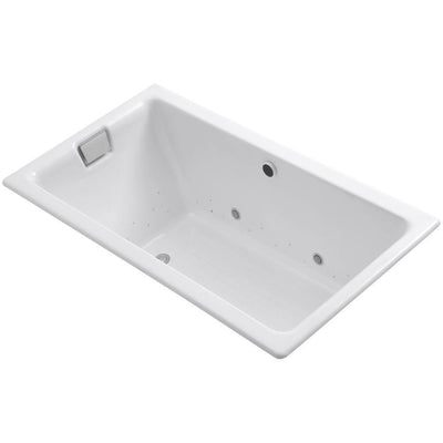 Tea-for-Two 5.5 ft. Air Bath Tub in White - Super Arbor