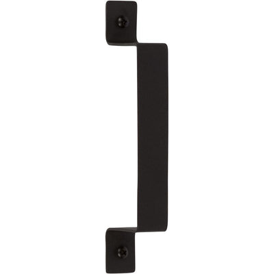 7-3/4 in. Black Barn Door Hardware Flat Square Pull Handle - Super Arbor