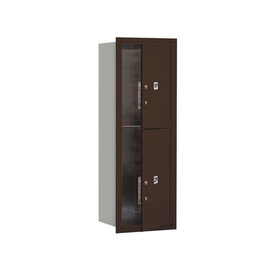 3700 Series 41 in. 11 Door High Unit Parcel Locker 2 PL5's 4C Private Front Loading Horizontal Mailbox in Bronze - Super Arbor