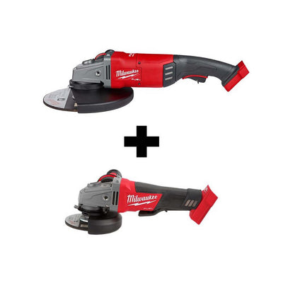 M18 FUEL 18-Volt Lithium-Ion Brushless Cordless 7/9 in. Angle Grinder with M18 FUEL 4-1/2 in. 5 in. Grinder - Super Arbor