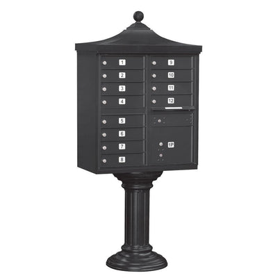 Regency Decorative 12-Compartment Post-Mount Cluster Box Unit - Super Arbor