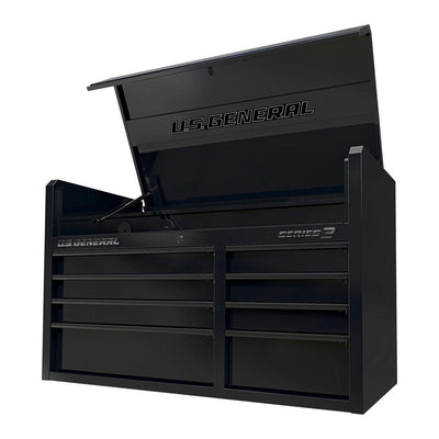 U.S. GENERAL 42 in. x 22 in. Top Chest, Series 3, Black - Super Arbor