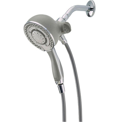 In2ition Two-in-One 5-Spray 5.5 in. Dual Wall Mount Fixed and Handheld Shower Head in Chrome - Super Arbor