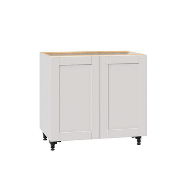 Shaker Assembled 36x34.5x24 in. Base Cabinet in Vanilla White - Super Arbor