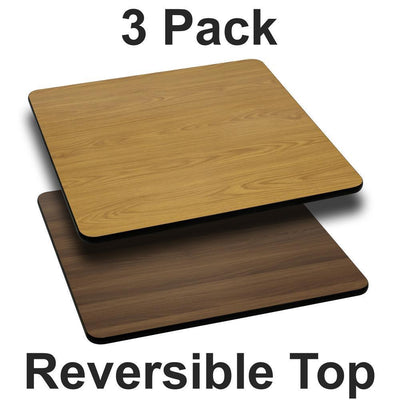 Natural/Walnut Table Top (Set of 3) - Super Arbor