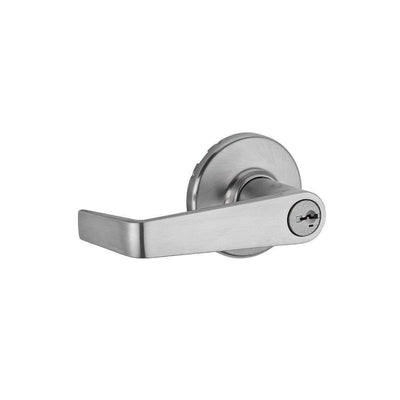 Kingston Satin Chrome UL Rated Entry Door Lever Featuring SmartKey Security - Super Arbor