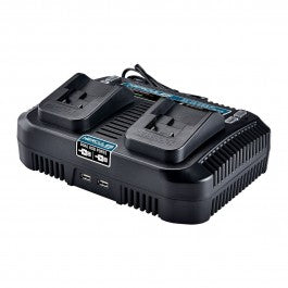 20V/12V Lithium-Ion Multi-Voltage Dual Port Fast Charger with Dual USB - Super Arbor