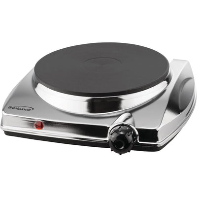 1000W Single Burner 10 in. Silver Electric Hot Plate - Super Arbor