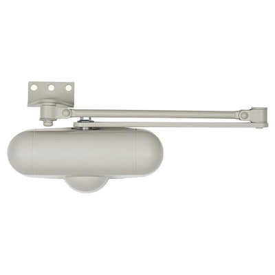 Light-Duty Ivory Aluminum Residential Hold-Open Door Closer - Super Arbor