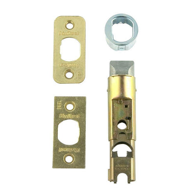 6 Way Adjustable Plain Latch in Polished Brass - Super Arbor