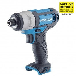 12V Lithium-Ion Cordless Compact 1/4 in. Hex Impact Driver - Tool Only - Super Arbor