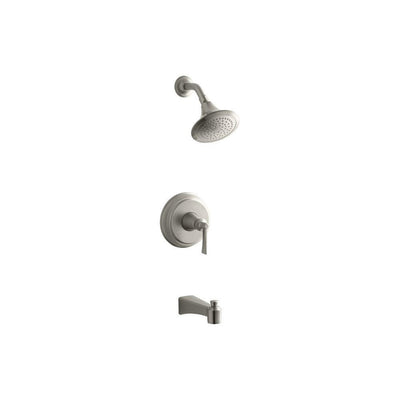 Archer Single-Handle 1-Spray 2.5 GPM Tub and Shower Faucet with Lever Handle in Vibrant Brushed Nickel - Super Arbor