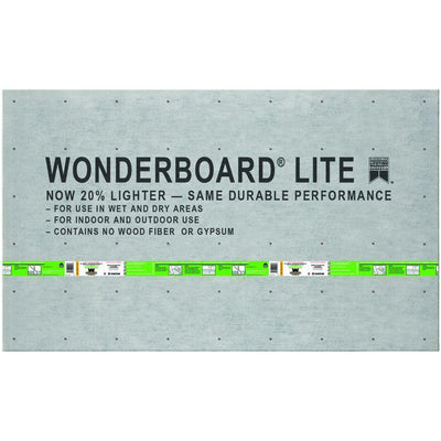 WonderBoard Lite 5 ft. x 3 ft. x 1/4 in. Backer Board - Super Arbor