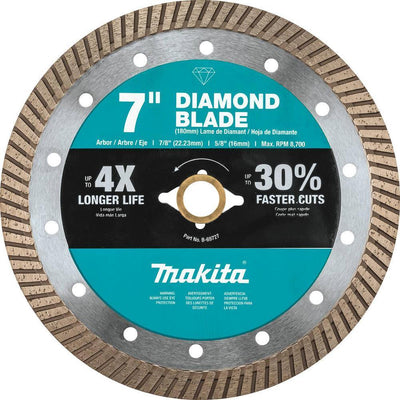 7 in. Turbo Rim Diamond Blade for General Purpose - Super Arbor
