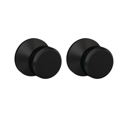 Custom Bowery Matte Black Kinsler Trim Dummy  Door Knob (2-pack) - Super Arbor