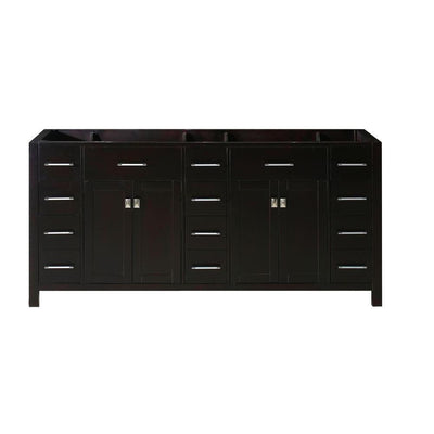 Caroline Parkway 72 in. W Bath Vanity Cabinet Only in Espresso - Super Arbor