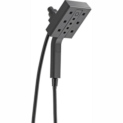 In2ition Two-in-One 4-Spray 4.5 in. Dual Wall Mount Fixed and Handheld H2Okinetic Shower Head in Matte Black - Super Arbor