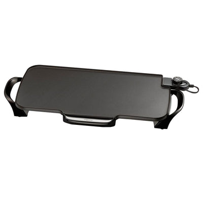 231 sq. in. Black Non-Stick Electric Griddle - Super Arbor