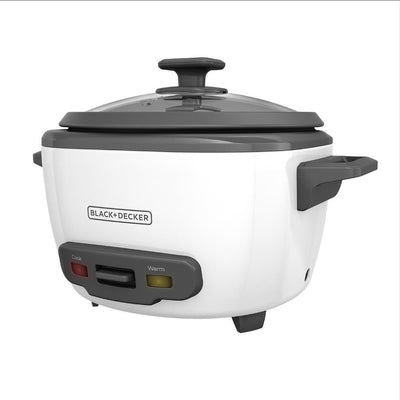 Black + Decker White Rice Cooker and Food Steamer - Super Arbor