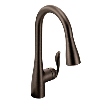 Arbor Single-Handle Pull-Down Sprayer Kitchen Faucet with Power Boost in Oil Rubbed Bronze - Super Arbor