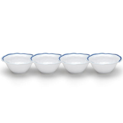 Portsmouth 4-Piece Blue Melamine Dip Bowl Set - Super Arbor