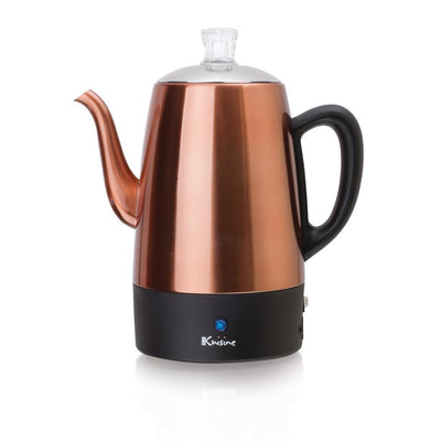 8-Cup Copper Electric Percolator - Super Arbor