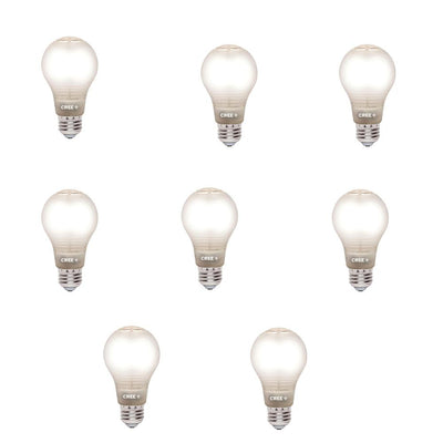 Cree 40W Equivalent Soft White A19 Dimmable LED Light Bulb with 4Flow Filament Design (8-Pack)