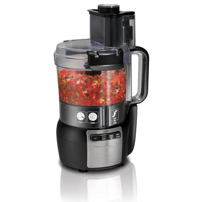 Stack and Snap 10-Cup 3-Speed Black Food Processor - Super Arbor