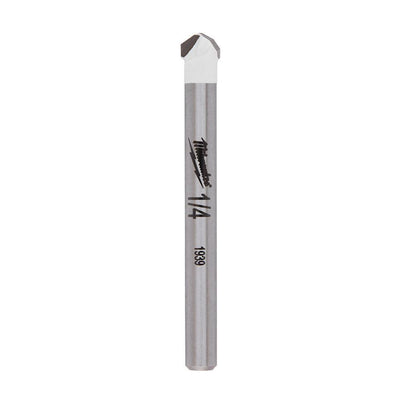 1/4 in. Carbide Tipped Drill Bit for Drilling Natural Stone, Granite, Slate, Ceramic and Glass Tiles - Super Arbor