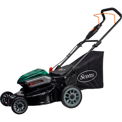 Scotts 19 in. 40-Volt Lithium-Ion Cordless Battery Walk Behind Push Mower with 5 Ah Battery and Charger Included