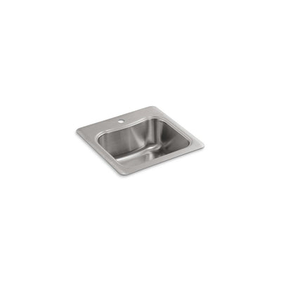 Staccato Drop-in Stainless Steel 20 in. 1-Hole Single Bowl Kitchen Sink - Super Arbor