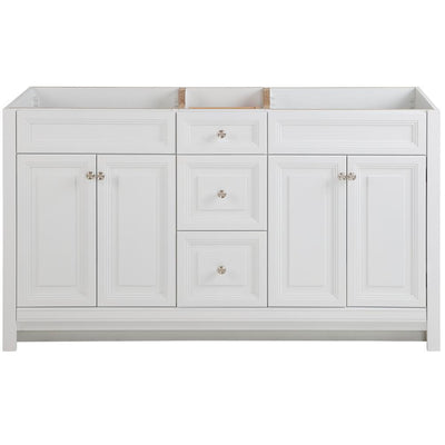 Brinkhill 60 in. W x 34 in. H x 22 in. D Bath Vanity Cabinet Only in White - Super Arbor